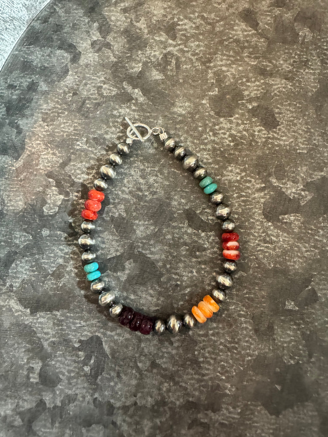 Multi Spiny/Turquoise Bracelet