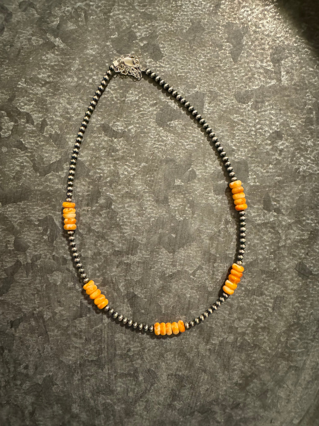 Orange Spiny Necklace