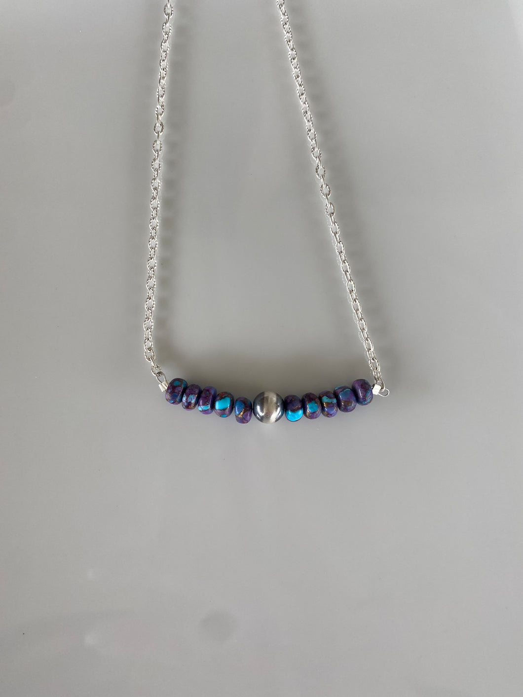 Purple Mojave Bar necklace